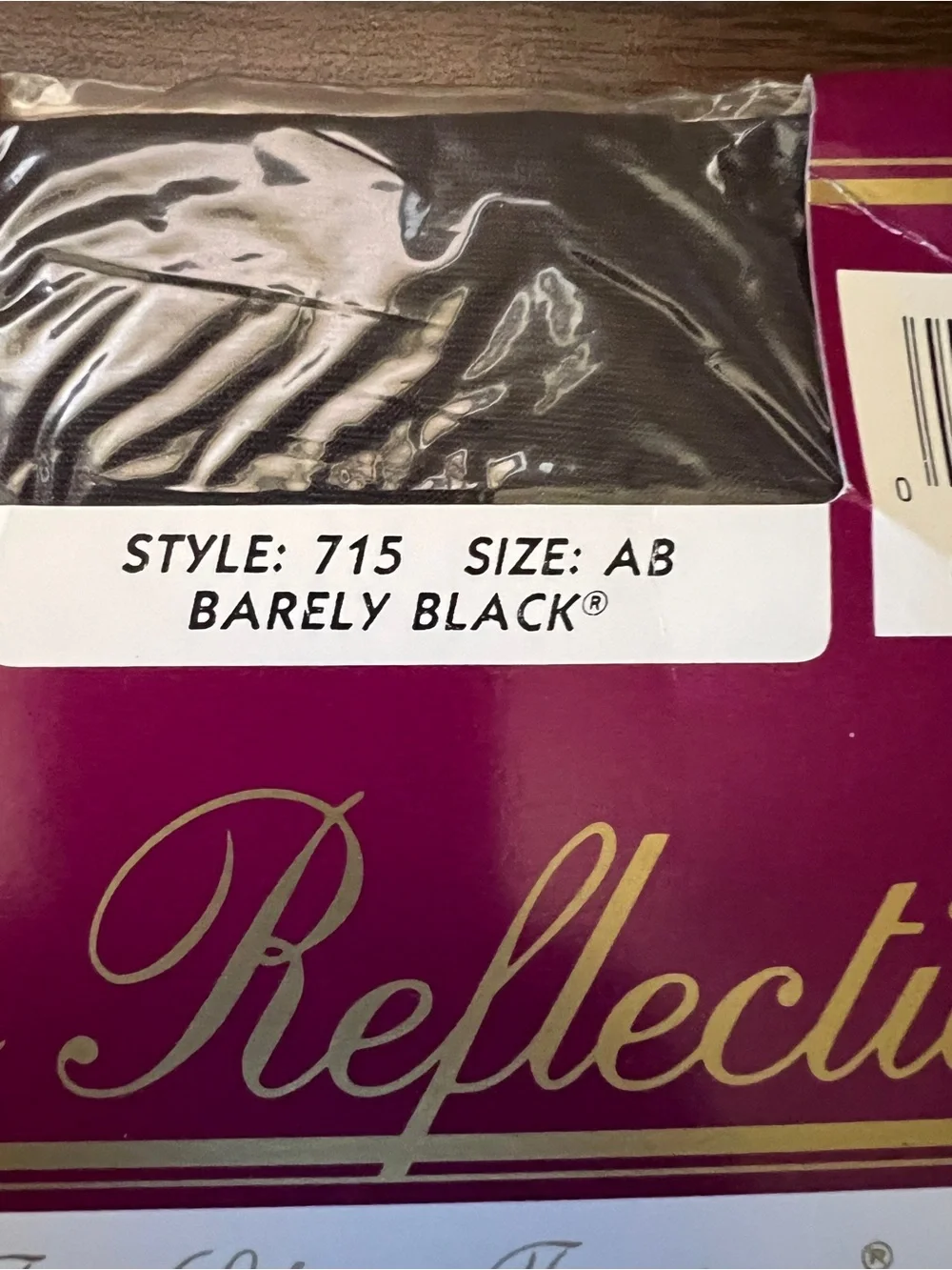 Vintage 80s Hanes Silk Reflections Black Pantyhose - Size AB - Made in USA